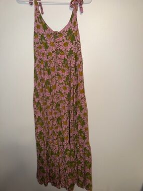 kate quinn Pink Floral Maxi Dress